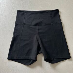 Girlfriend Collective Black High-Rise Compressive Bike Shorts Size Small | Susta
